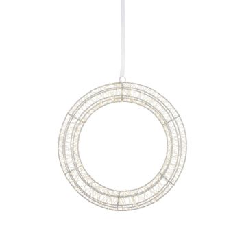 LJUSKRANS MARKSLÖJD ELYRA Ø35CM VIT
