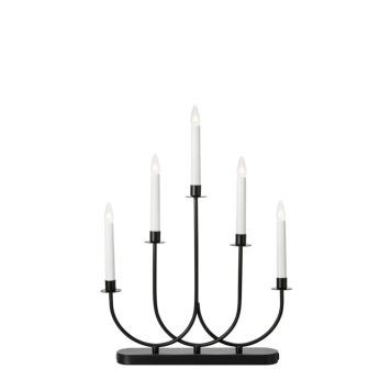 ADVENTSLJUSSTAKE MARKSLÖJD SORO 5L SVART
