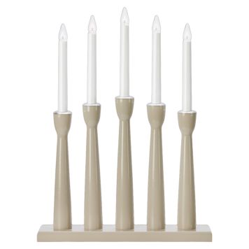 ADVENTSLJUSSTAKE MARKSLÖJD MÅSESKÄR 5L BEIGE