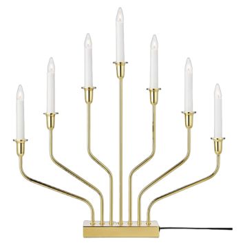 ADVENTSLJUSSTAKE MARKSLÖJD BROSA XL 7L MÄSSING