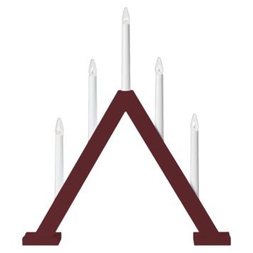 ADVENTSLJUSSTAKE MARKSLÖJD ARIELE 5L RÖD