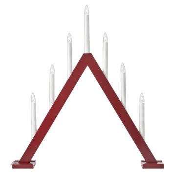ADVENTSLJUSSTAKE MARKSLÖJD ARIELE 7L RÖD