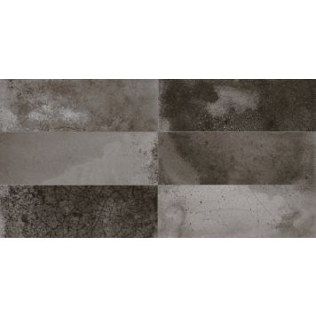 KAKEL TENFORS FS RAKU 20X40CM BLACK MATT 0,96M²/KRT