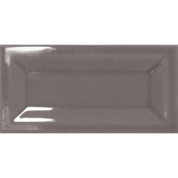 KAKEL TENFORS VISION INMETRO 7,5X15CM DARK GREY BLANK 0,5M²/KRT