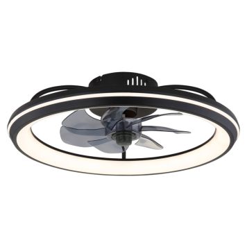 TAKFLÄKT GLOBO CELESTE LED SVART 50CM