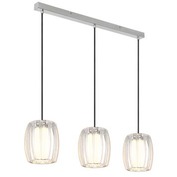 PENDELLAMPA GLOBO MARIBEL 86CM KROM