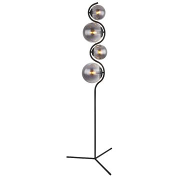 GOLVLAMPA GLOBO PORRY SVART
