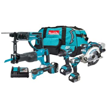 VERKTYGSPAKET MAKITA DLX6141TX1 LXT 18V 3X5,0AH