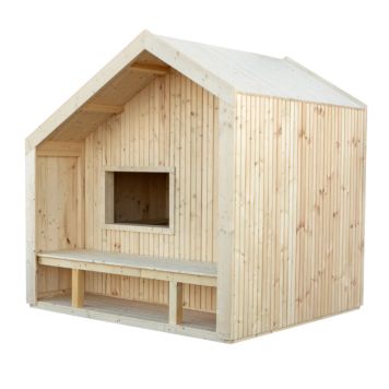 LEKSTUGA PLUS COZY MED BÄNK INKL. PAPP/ALU  3,67M² OBEHANDLAD