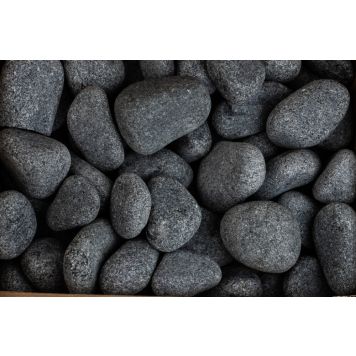 BASTUSTEN HUUM OLIVINE DIABAS 5-10 CM GRÅ 15 KG