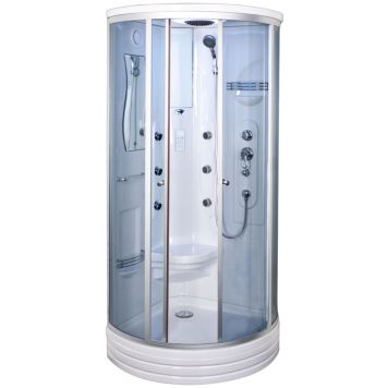 DUSCHKABIN ARROW 6006 TONAT GLAS VIT 90X90CM 
