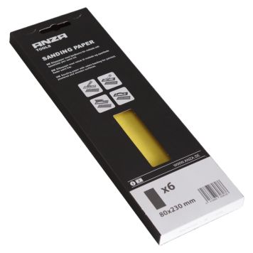 SLIPREMSA ANZA 80X230MM P180 6-PACK