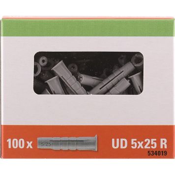 UNIVERSALPLUGG STABILIT UD R 5X25MM 100-PACK