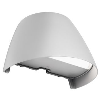 VÄGGLAMPA PLEJD LED NER 14,3CM GRÅ