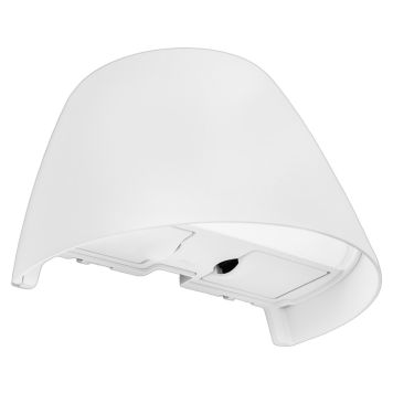 VÄGGLAMPA PLEJD NER 2 UTTAG 14,3CM VIT