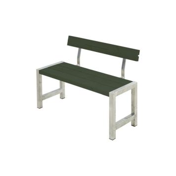 BÄNK PLUS CAFÉ MED RYGGSTÖD 127X75CM GRÖN 