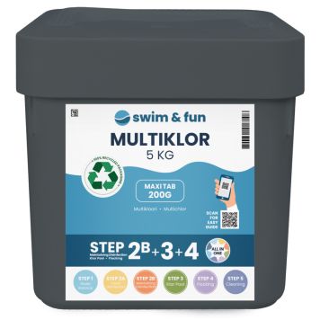 MULTIKLOR SWIM & FUN TABS 200G 5KG  