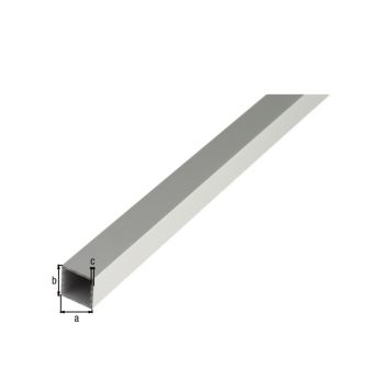 FYRKANTRÖR ALUMINIUM 2000X10X10MM