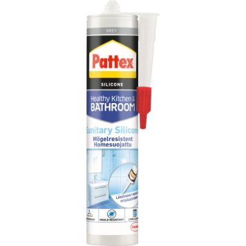 SANITETSSILIKON PATTEX 280ML GRÅ