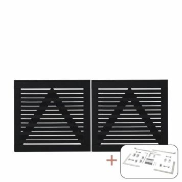 DUBBELGRIND PLUS OSAKA 200X93CM SVART