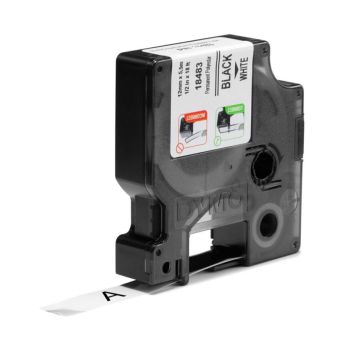 MÄRKBAND DYMO RHINO POLYESTER 12MM 5,5M VIT