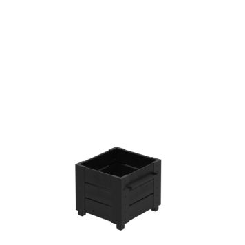 BLOMLÅDA PLUS CUBIC MED FÖTTER 46X50X42CM SVART