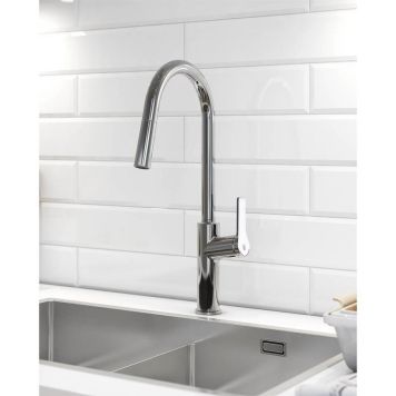 KÖKSBLANDARE GUSTAVSBERG EPIC M. UTDRAGBAR PIP KROM UTAN DISKMASKINSAVSTÄNGNING