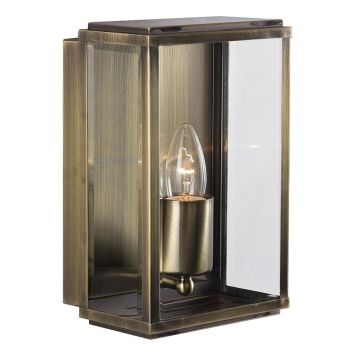 VÄGGLAMPA SEARCHLIGHT BOX ANTIK MÄSSING