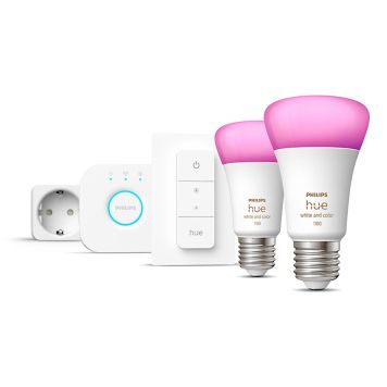 LJUSKÄLLA PHILIPS HUE A60 WCA E27 9W 2-PACK  