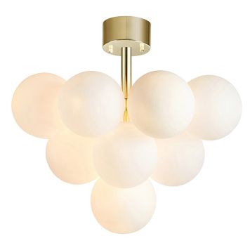 TAKLAMPA MARKSLÖJD MERLOT MÄSSING/VIT 