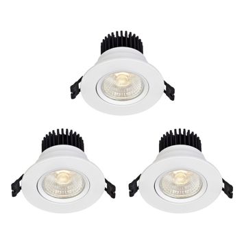 DOWNLIGHT MARKSLÖJD BRAGE LED VIT 3-PACK