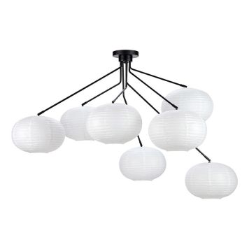 TAKLAMPA MARKSLÖJD GALAXY SVART/VIT