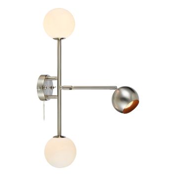 VÄGGLAMPA MARKSLÖJD BESIDE STÅL/VIT