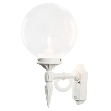 VÄGGLAMPA KONSTSMIDE ORION VIT