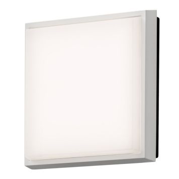 VÄGGLAMPA KONSTSMIDE CESENA KVADRAT LED VIT IP54