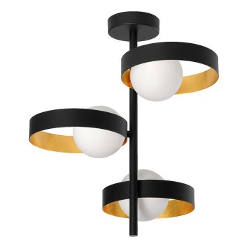 TAKLAMPA LEDVANCE MEMPHIS SVART/GULD