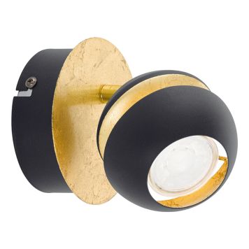 VÄGGLAMPA EGLO NOCITO LED SVART/GULD