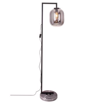 GOLVLAMPA BY RYDENS LEOLA 150CM SVART/RÖKGRÅ