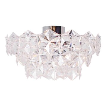 PLAFOND BY RYDENS MONARQUE Ø50CM KROM/KLAR