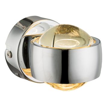 VÄGGLAMPA GLOBO RANDI 7,5CM KROM 