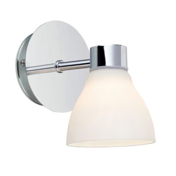 VÄGGLAMPA MARKSLÖJD CASSIS KROM/VIT