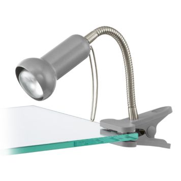 SPOTLIGHT EGLO FABIO MED KLÄMMA SILVER