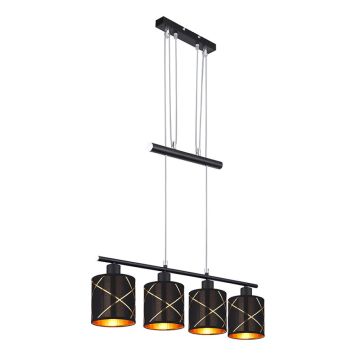 TAKLAMPA GLOBO BEMMO 76CM SVART  