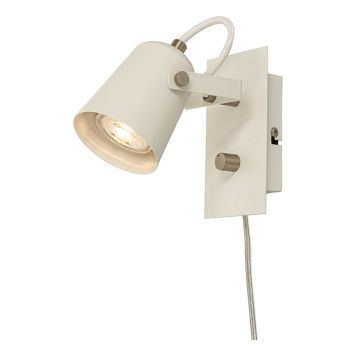 VÄGGLAMPA ANETA LIGHTING METZ VIT