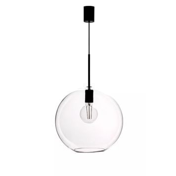 TAKLAMPA MARKSLÖJD PATERA PENDEL KLARGLAS Ø35CM