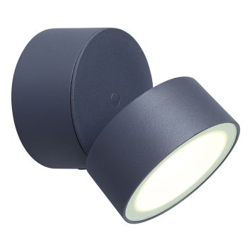 VÄGGLAMPA LUTEC TRUMPET ANTRACIT JUSTERBAR IP54 9.5W