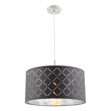 TAKLAMPA GLOBO KIDAL GRÅ/SILVER