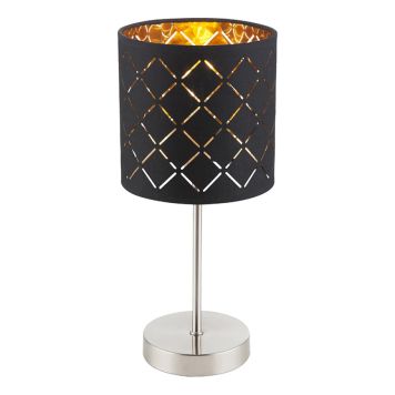 BORDSLAMPA GLOBO CLARKE SVART/GULD