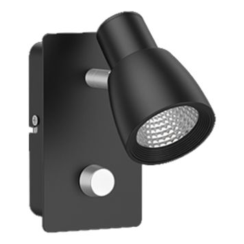 VÄGGSPOTLIGHT ECOLITE ATLAS WALL SVART
