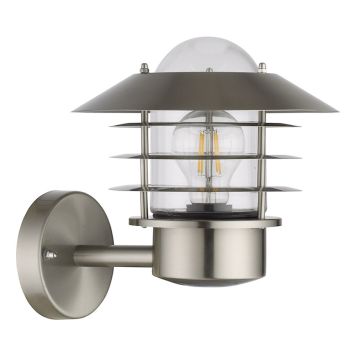 VÄGGLAMPA ECOLITE ORION UP BS 22CM BORSTAD STÅL